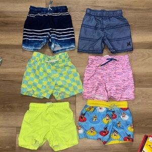 Bundle of 6 pairs of 2T swim trunks size